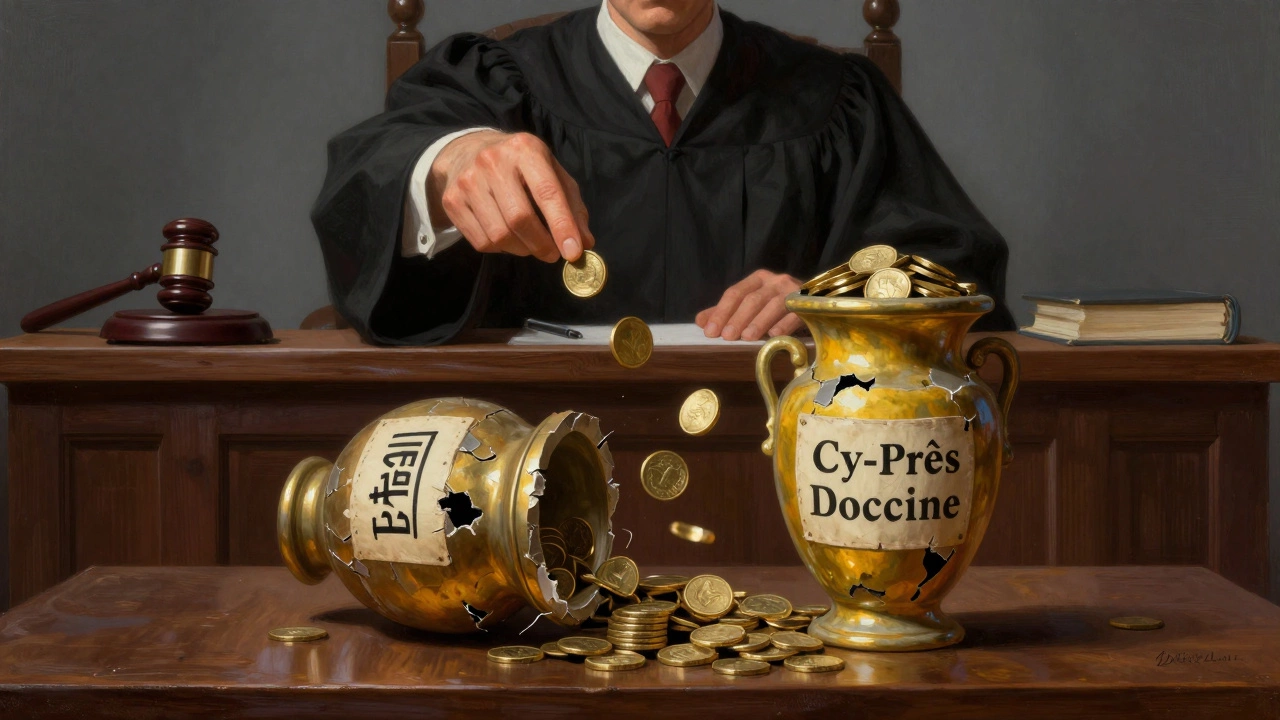 Judge redirecting charity funds via cy-pres doctrine